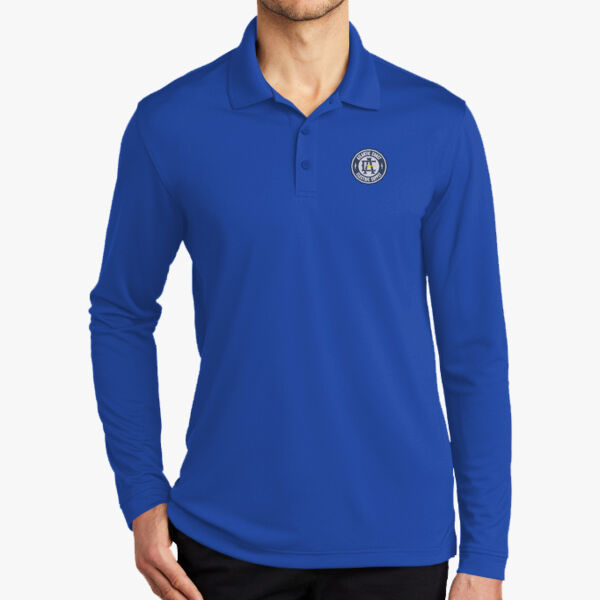 Port Authority® Dry Zone® UV Micro-Mesh Long Sleeve Polo Thumbnail